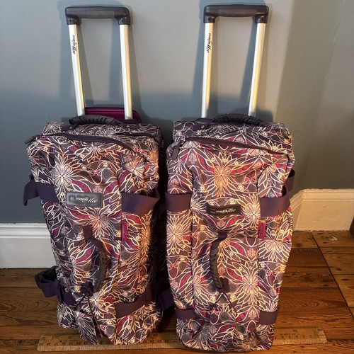 Pair large rolling tripp - pair, of